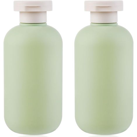 APEX Squeeze Bottles 2 Pack 200 ML Refillable Plastic Travel Containers Empty Bottles With Disc Top Flip Cap Travel Accessories for Shampoo Creams Lotion Conditioner (1/5)