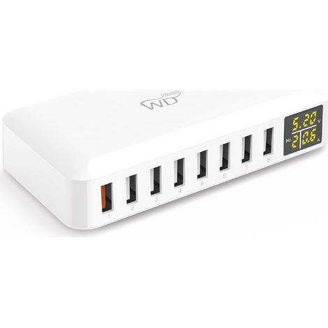 WD LifeStyle Caricatore Multiplo 8 porte USB Bianco