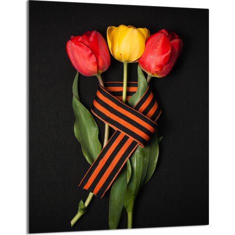 TAGLIERE IN VETRO 40x52 Rose (1/5)