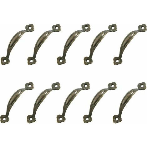 RéTro Poignées Poignee de Meuble Bouton de Porte Poignee Entraxe Rustiques en Alliage de Zinc Pour Cuisine Porte de D'Armoire En Bois(70MM),10Pcs (1/5)
