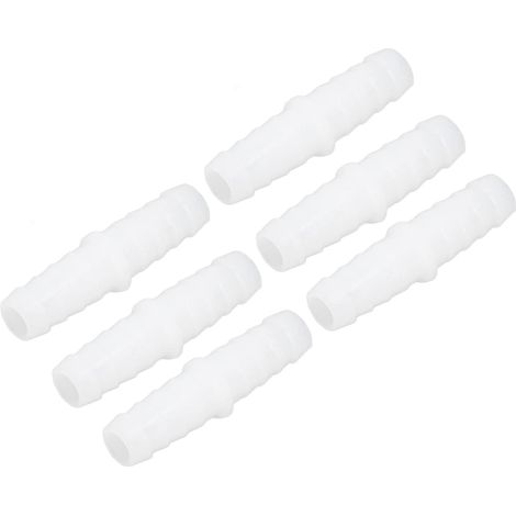 Lot de 10 Raccords Plastique Droits 9mm pour Tuyau Pompe Silicium Connecteur Tube Flexible Adaptateur Multi Usages (1/5)