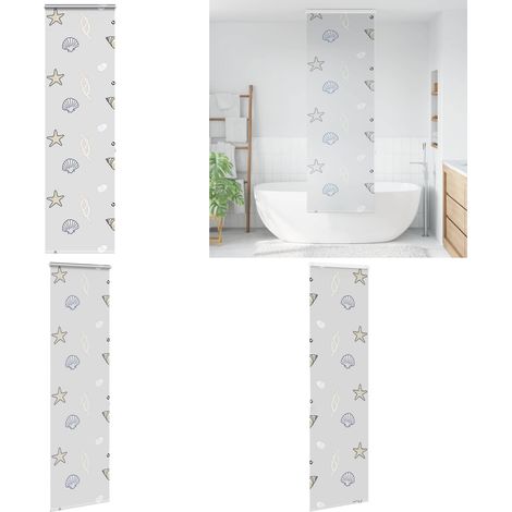 vidaXL Store enrouleur de douche avec cassette largeur du tissu 56 cm (1/5)