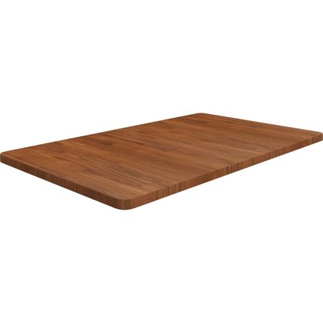 Waschtischplatte Dunkelbraun 100x60x2,5 cm Massivholz Behandelt