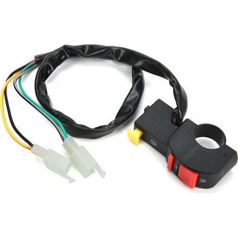Interrupteur Coupe-Circuit Moto Guidon Démarrage Marche/Arrêt pour 50cc 110cc 125cc Pit Quad Dirt Bike (1/5)