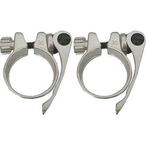 2 colliers de serrage pour tige de selle de vélo (1/3)