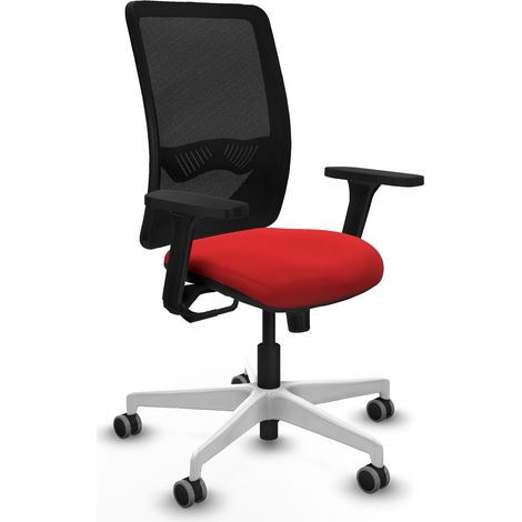 Sedia da ufficio piqueras y crespo Zulema rossa rete similpelle (1/2)