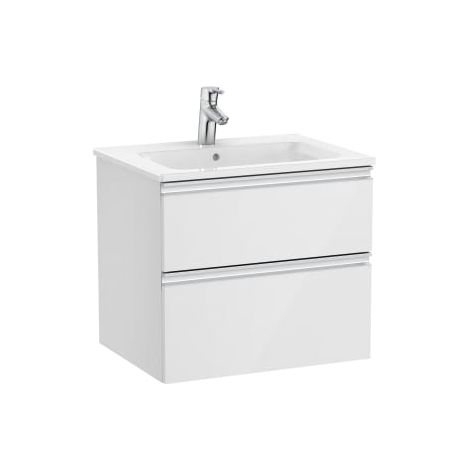 MUEBLE UNIK THE GAP 600X460 LAVABO BLANCO DOS CAJONES BLANCO