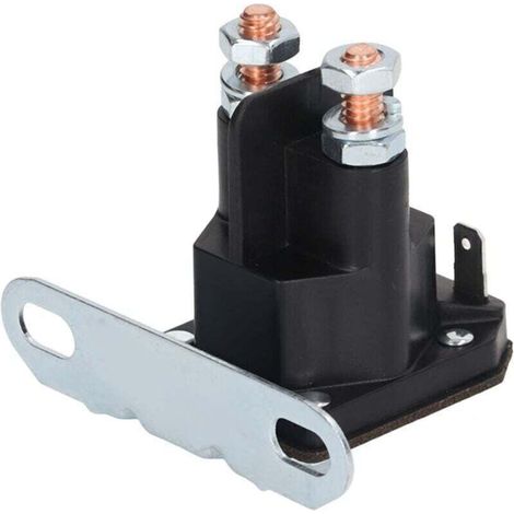 UlisemSoléNoïde de Relais de DéMarreur de Tracteur de Pelouse DC 12V SoléNoïde de Relais de DéMarreur Anti-PoussièRe RéSistant à la Corrosion Cuivre ÉTanche RéSistant à l'usure pour