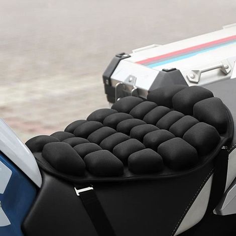 10 Coussin de Siège Moto,Selle Moto,Coussin de Siège d\'air Gonflable,Soulagement de la Pression Presse à Main Gonflable Coussin (1/4)