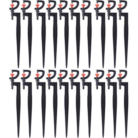 Sprinkler, 20 Stück, 360-Grad-Dreh-Mikrosprinkler, Typ G