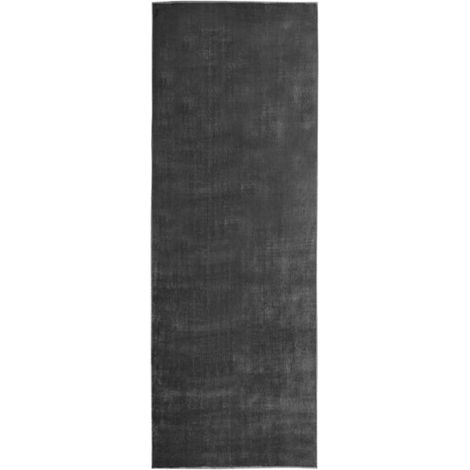 Tapis de couloir lavable et pliable, gris anthracite, 80x300 cm, polyester. (1/5)