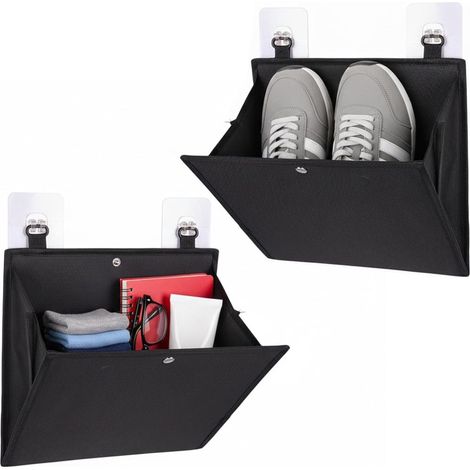 Set mit 2 Türhängern, faltbarem Regal aus Vliesstoff für Schuhe und Toilettenartikel (1/5)