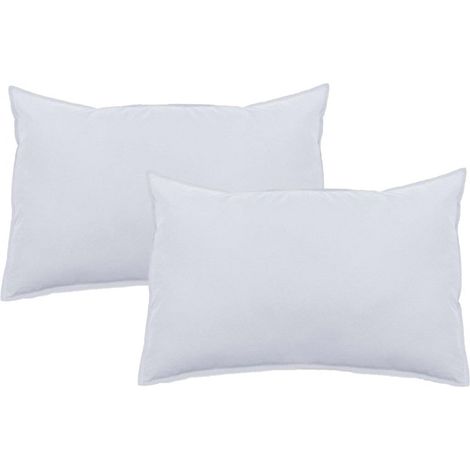 Lot de 2 taies d'oreiller Palace pur coton teint lavé 63 fils/cm² Vent du sud - Palace Neige - Lot de 2 taies d'oreiller 50 x 70 cm - Palace Neige -