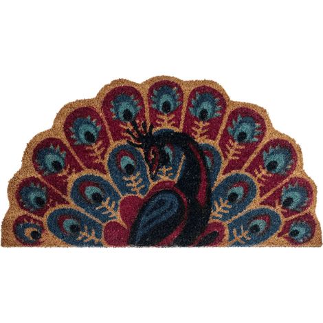 Fußmatte NULATO Bunt 45 x 75 cm Pfau Kokosfasern