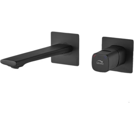 Rubinetto per lavabo a scomparsa TORES Black Laveo, BVT722P (1/4)