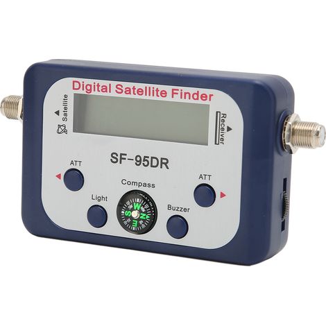 Détecteur de satellites numérique portable avec écran LCD sensible, alimentation CC 13-18 V, fonction de signal sonore ATT et boussole. (1/5)