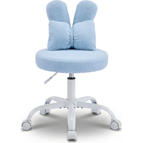 Drehbarer Lounge-Sessel mit niedlicher Hasenohr-Rückenlehne (1/5)