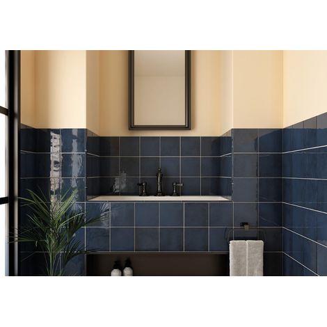 Faïence - VILLAGE - ROYAL BLUE - 6,5X20