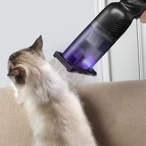Aspirateur à main pour animaux - Aspirateur à main sans fil rechargeable, aspirateur à main bien équipé avec filtre réutilisable, puissant aspirateur pour escaliers (1/5)