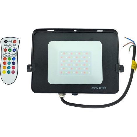Projecteur LED RGB 50W Étanche IP65 Forte luminosité - Digilamp (1/5)