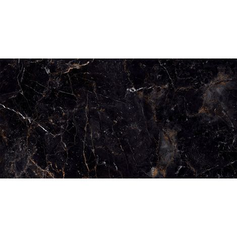 Mexen Champion Nero campione di gres smaltato rettificato G1, piastrella per pavimenti e pareti 120 x 60 cm, alta lucentezza - T