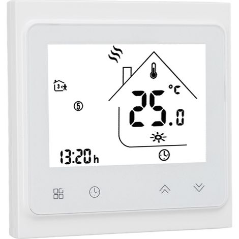Thermostat programmable pour chaudière chauffage BHT 002GC, écran tactile numérique, grand affichage LCD, sortie passive, contrôleur de température 95-240V (1/5)