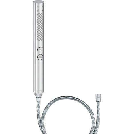 Pommeau de douche JACOB DELAFON Shift+ rond 2 jets chromé + flexible 175 cm métal