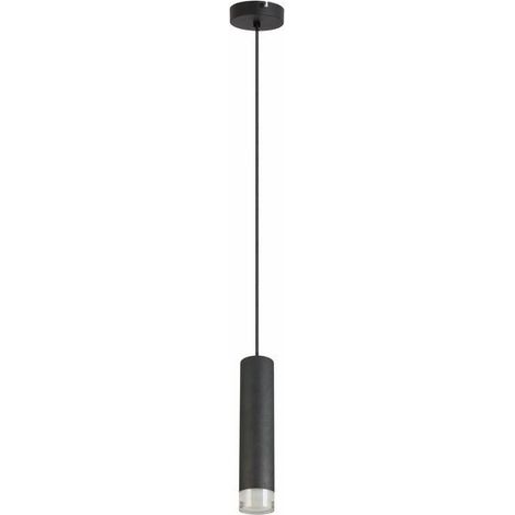 Lampada a sospensione industriale nera Ina E27 40W Reality
