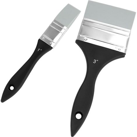 2 pièces Ensemble de pinceaux de Peinture en Silicone, (1" et 3") pour peintures acryliques et à Base d'eau (1/5)