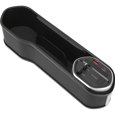 2-in-1 Multifunktionale Seitenkonsole mit Ladegerät, universellem Stauraum zwischen den Sitzen, DC12-24V Aufbewahrungsbox (1/5)