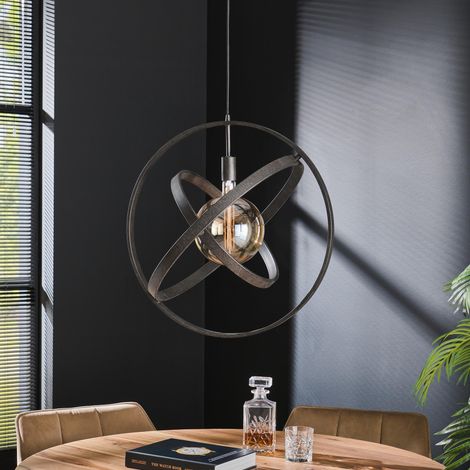 Hängelampe Industriell Galaxy 1-Licht offen Schwarz (1/4)