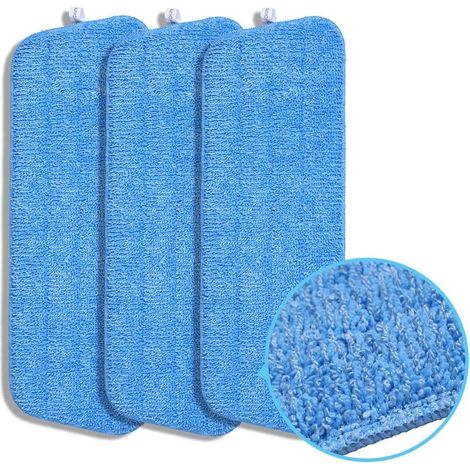 Têtes de rechange en microfibre pour balai à franges à pulvérisation, compatibles avec le système d'entretien des sols Bona (vert), pour balais à franges humides et secs. (1/5)