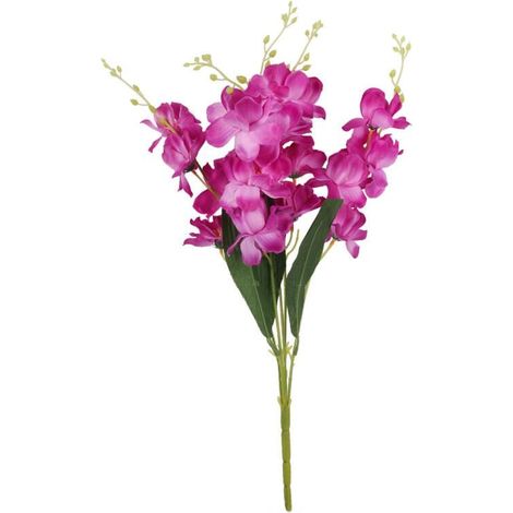 Orchidee artificiali color lilla chiaro - Bouquet da 5, altezza 58 cm (1/3)