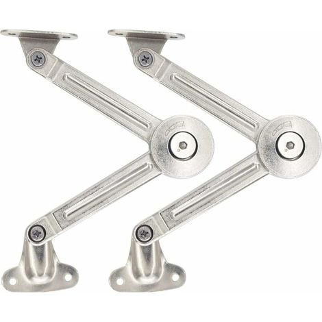 Tinor – Set mit 2 stoßdämpfenden Scharnieren für Hebetüren – Zinklegierung – Maximale Belastung 18 kg – Winkel 75°/90°/110°