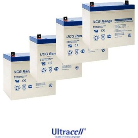 Lot de 2 batterie gel solaire 12V 100Ah UCG Ultracell