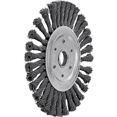 Lessmann Rundbürste INOX-Draht 0,50 mm, Bürsten-⌀xBohrungs-⌀ / Gewinde: 178X22 mm (1/2)