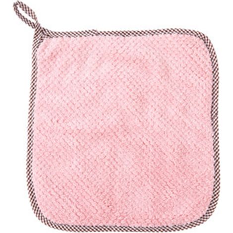 Tablier de Cuisine Rayé Style Cartoon Mignon en Polyester avec Poche pour Femmes et Hommes (Rouge) (1/2)