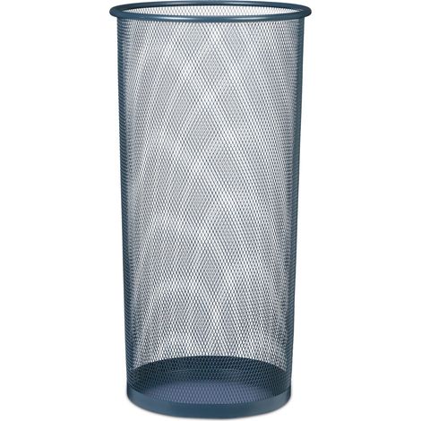 Portaombrelli rotondo dal design moderno da ingresso 25 x 25 x 70 cm in metallo antracite 130012587