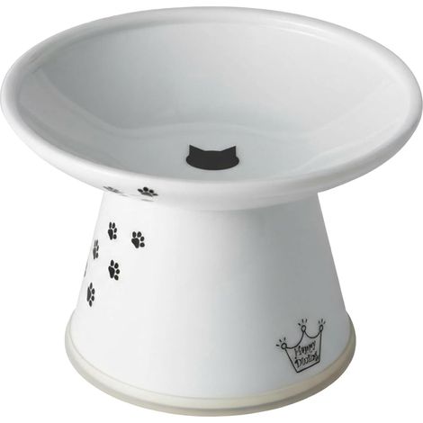 Gamelle surélevée Extra Large pour Chat, Blanc, XL, 0,6 kg (1/5)