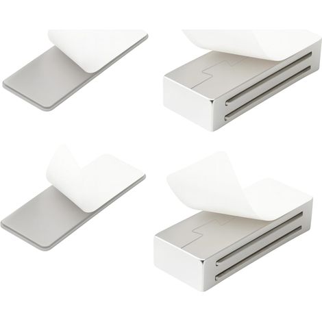 2pcs Aimant Porte Placard Adhésif Puissant Sans Perçage Lot de Aimant Porte avec Autocollant Haute Adhérence Aimant de Porte Placard pour Cuisine Armoire Tiroir Porte Coulissante Meuble (1/5)