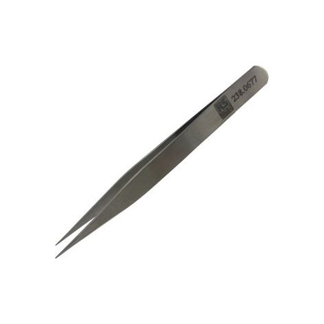 Brucelles de précision RS PRO 00SA pointe Forte épaisseur en acier austénitique à faible de teneur en carbone, L. 120 mm ( Prix pour 1 )