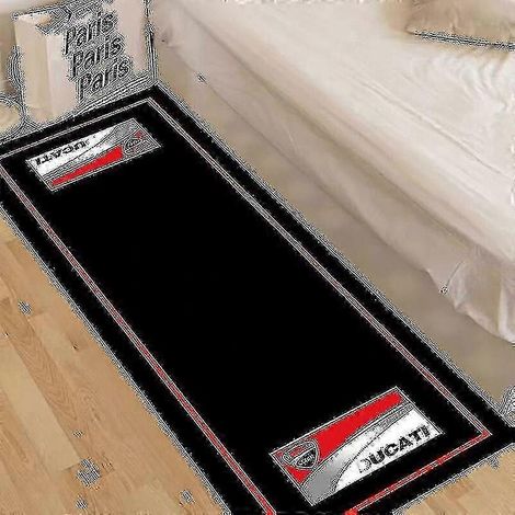 Tapis de présentation pour moto antidérapant pour moto de course revêtement de sol décoration intérieure - 60 x 200 cm (Tendance) - A8 (1/5)
