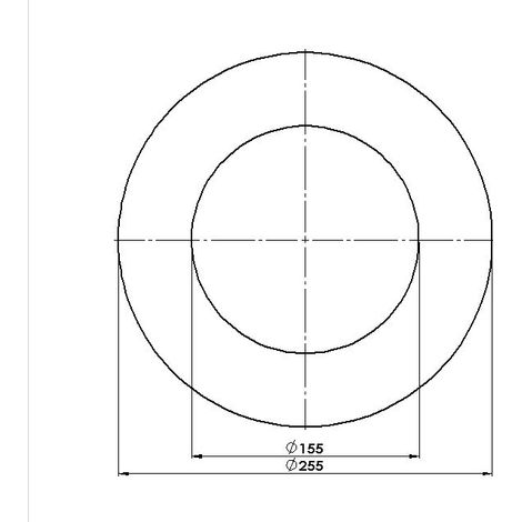 FireFix Mauerrosette Ø 150 mm grau Rohr Ofen Kamin Rohrrosette Ofenrohrrosette
