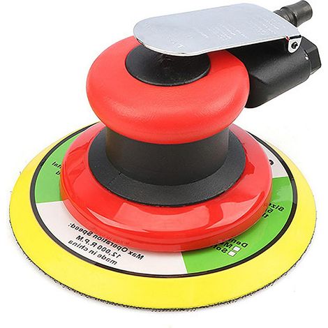 Jeffergarden Ponceuse pneumatique de 6 pouces, polisseuse, meuleuse orbitale pneumatique à paume, rectifieuse, outil (1/5)