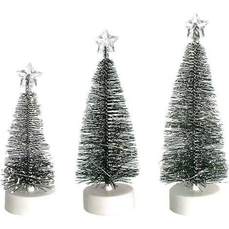 Set mit 3 Miniatur-Weihnachtsdekorationen aus Kunststoff für Partys-3pcs S M L (1/5)