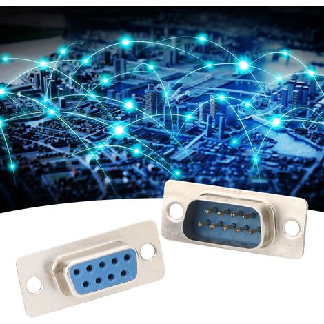 40 connecteurs RS232 DB9 femelles bleus pour moniteur, accessoire industriel (1/5)