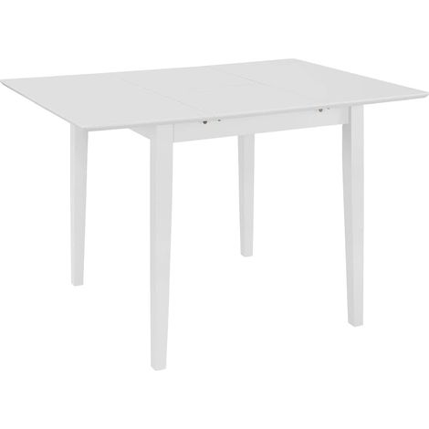 vidaXL Juego de muebles de comedor 3 piezas MDF blanco (1/2)