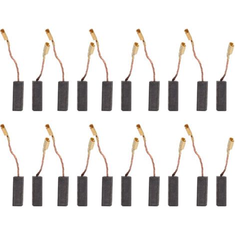 QORVA- Kit d'accessoires en cuivre pour perceuse, meuleuse, 20 pièces de balais de moteur en carbone 5 x 8 x 15 mm