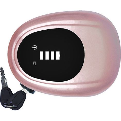 Feux avant vélo électrique, phare étanche lumineux, coque scellée, klaxon sonore, sécurité, couleur or rose (1/4)