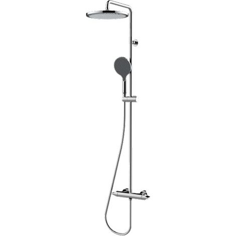 Mitigeur kit colonne de douche murale chromé Apice - Bossini L10506030